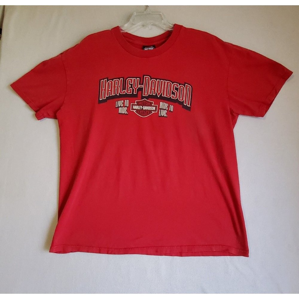 Harley Davidson Men XL Daytona Beach Bruce Rossmeyer Red T-shirt